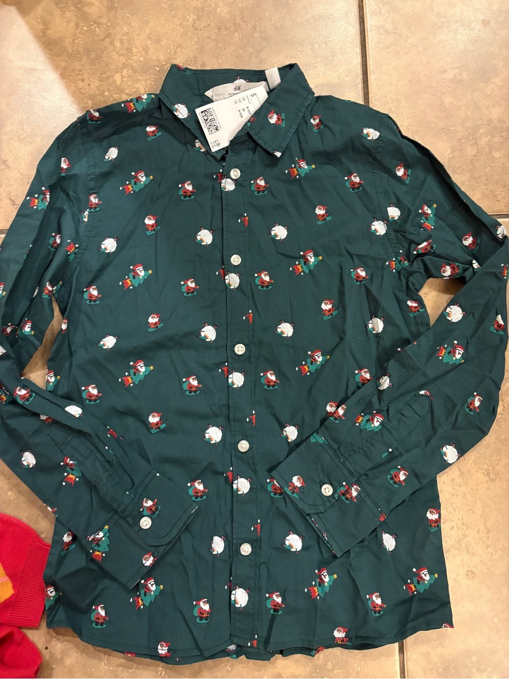 Boys Christmas button up H&M size 10 new